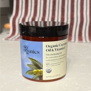Sky Organics Coconut Oil & Vitamin E Jar
